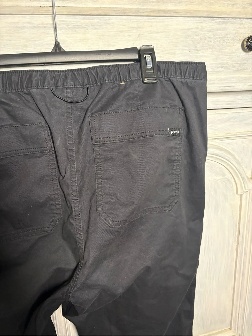 Men’s Prana High Rock‎ Pants Black Hiking Utility Outdoors Organic Cotton Active